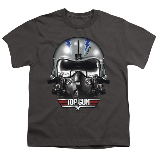 TOP GUN : ICEMAN HELMET S\S YOUTH 18\1 CHARCOAL XL