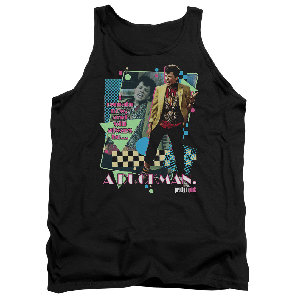 PRETTY IN PINK : A DUCKMAN ADULT TANK BLACK 2X