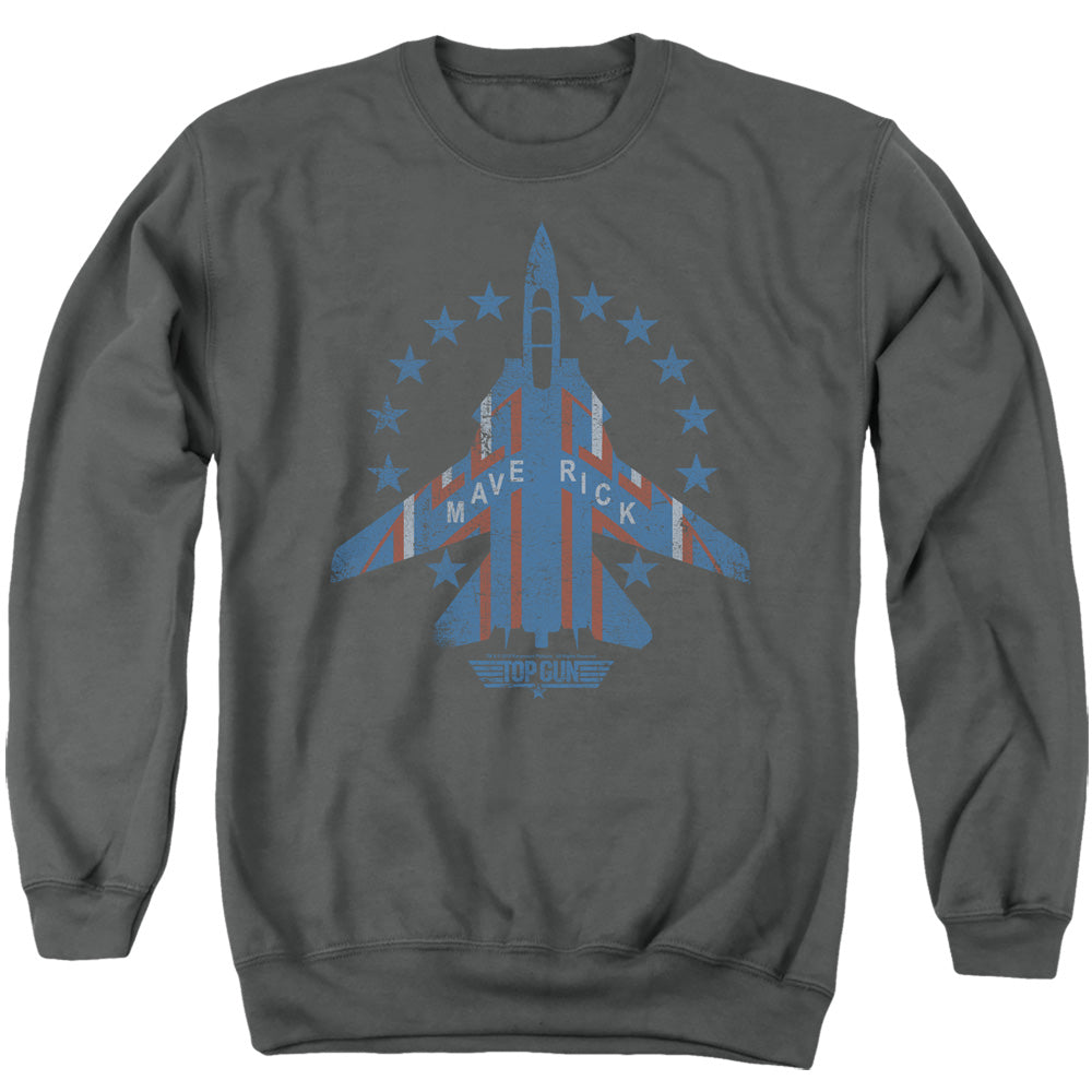 TOP GUN : MAVERICK ADULT CREW NECK SWEATSHIRT CHARCOAL 2X