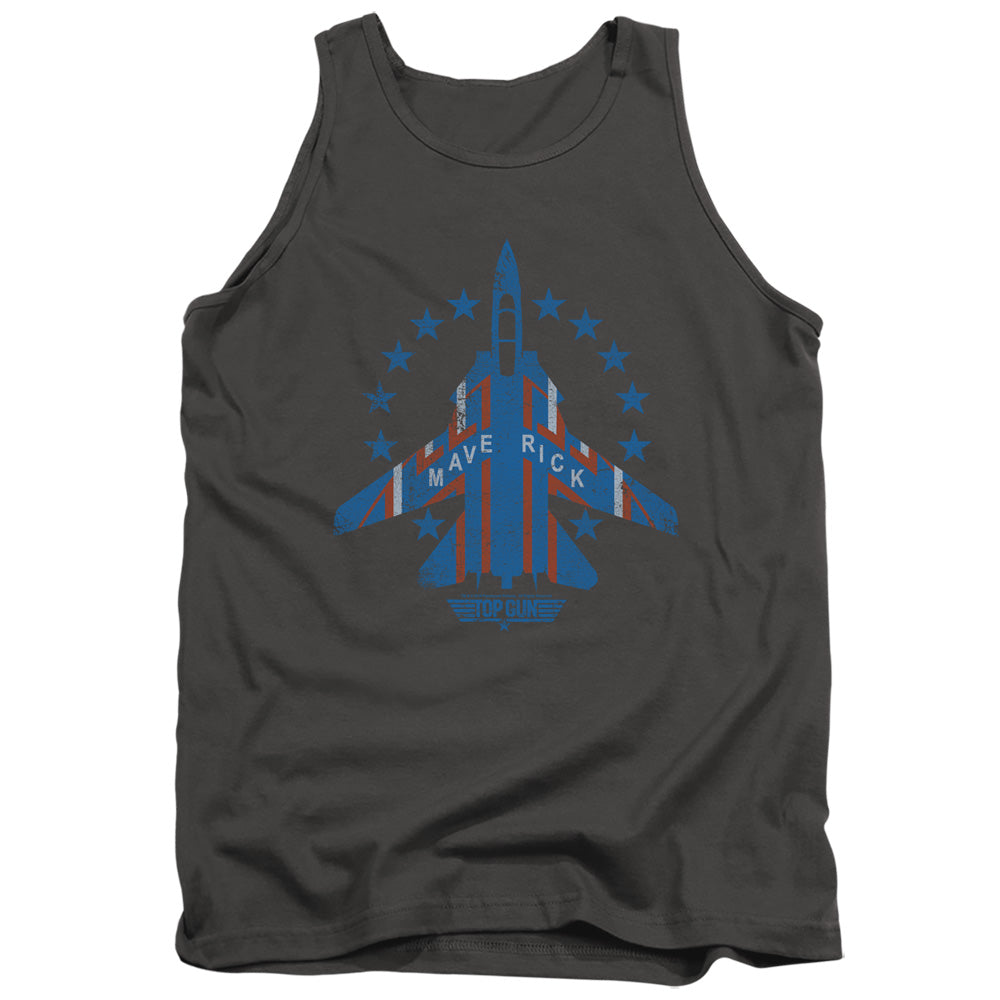 TOP GUN : MAVERICK ADULT TANK CHARCOAL 2X