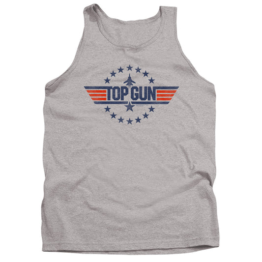 TOP GUN : STAR LOGO ADULT TANK ATHLETIC HEATHER 2X