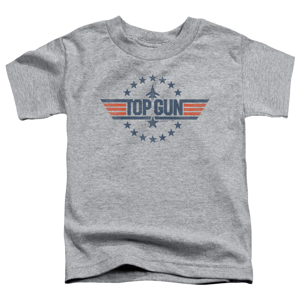 TOP GUN : STAR LOGO S\S TODDLER TEE ATHLETIC HEATHER LG (4T)