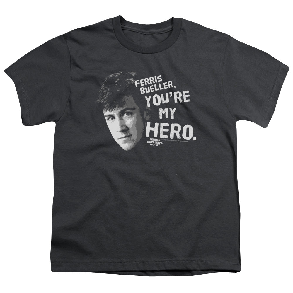 FERRIS BUELLER : MY HERO S\S YOUTH 18\1 CHARCOAL SM