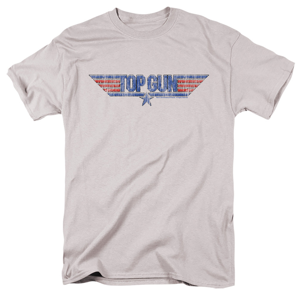 TOP GUN : 8 BIT LOGO S\S ADULT 18\1 Silver MD