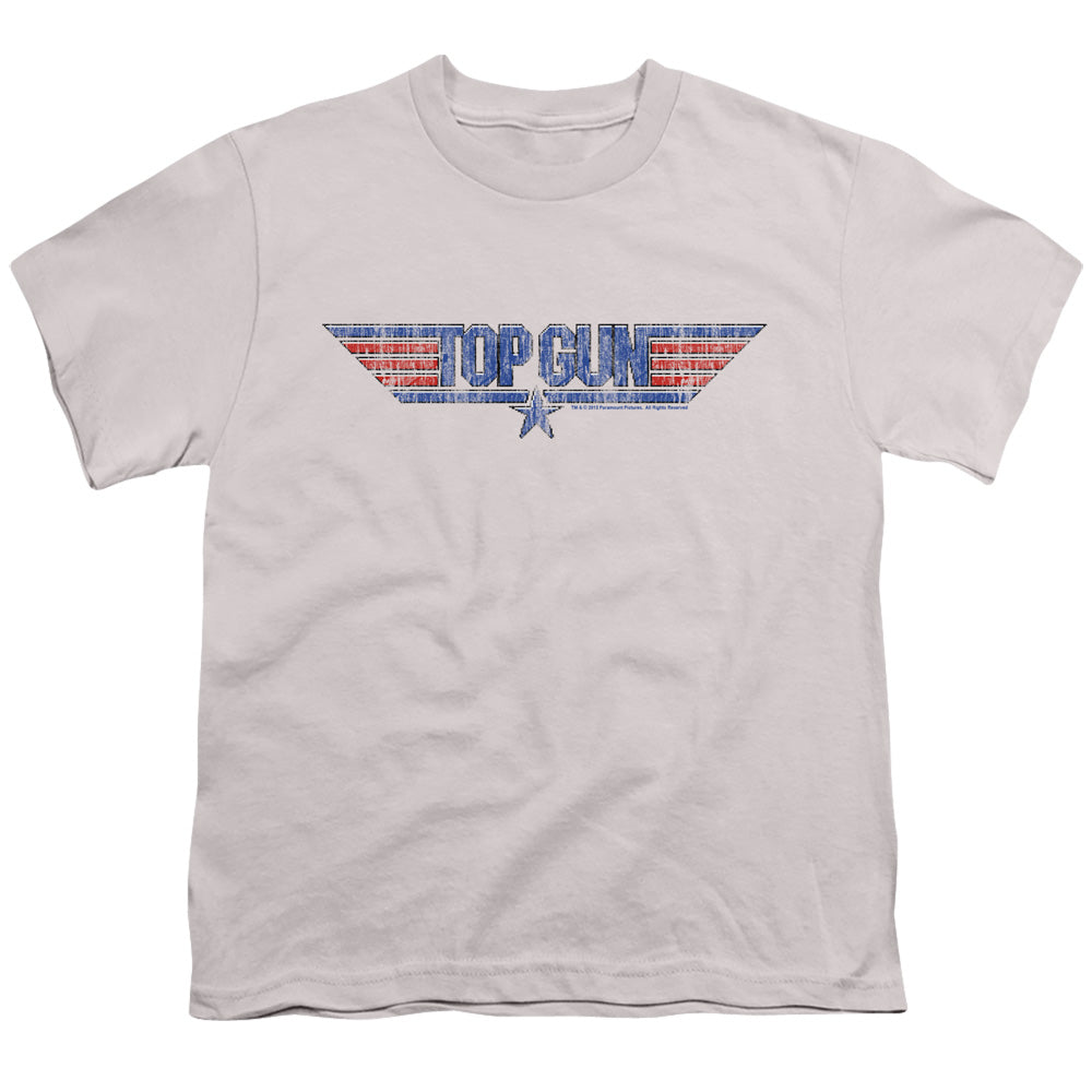 TOP GUN : 8 BIT LOGO S\S YOUTH 18\1 Silver SM