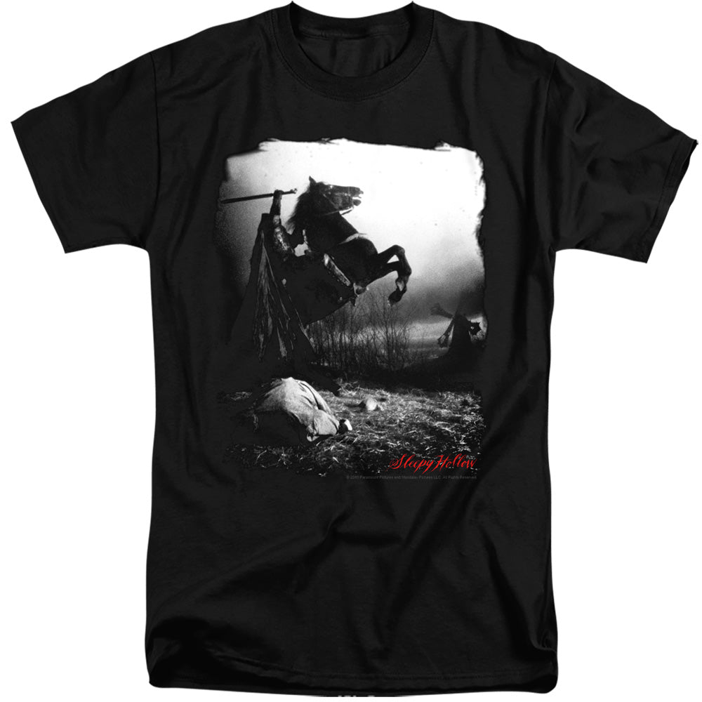 SLEEPY HOLLOW : FOGGY NIGHT ADULT TALL FIT SHORT SLEEVE Black 3X