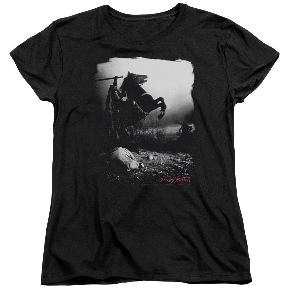 SLEEPY HOLLOW : FOGGY NIGHT S\S WOMENS TEE Black LG