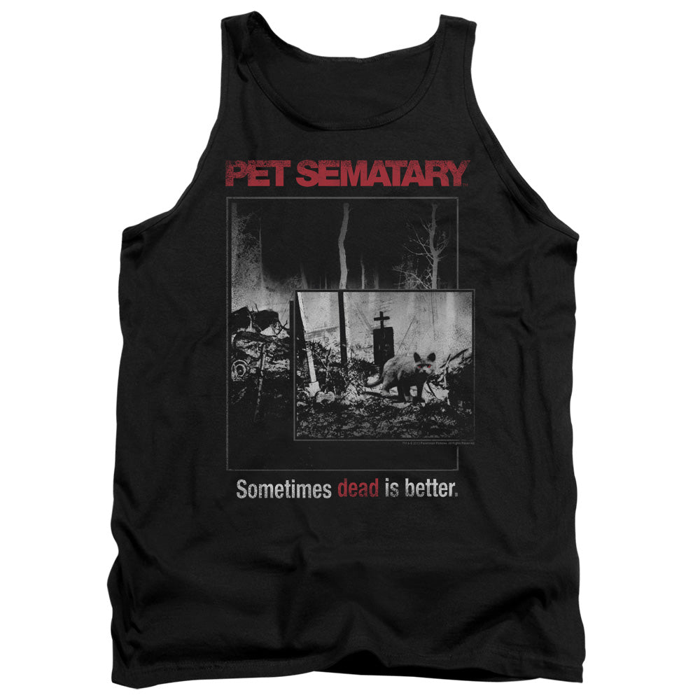 PET SEMATARY : CAT POSTER ADULT TANK Black XL