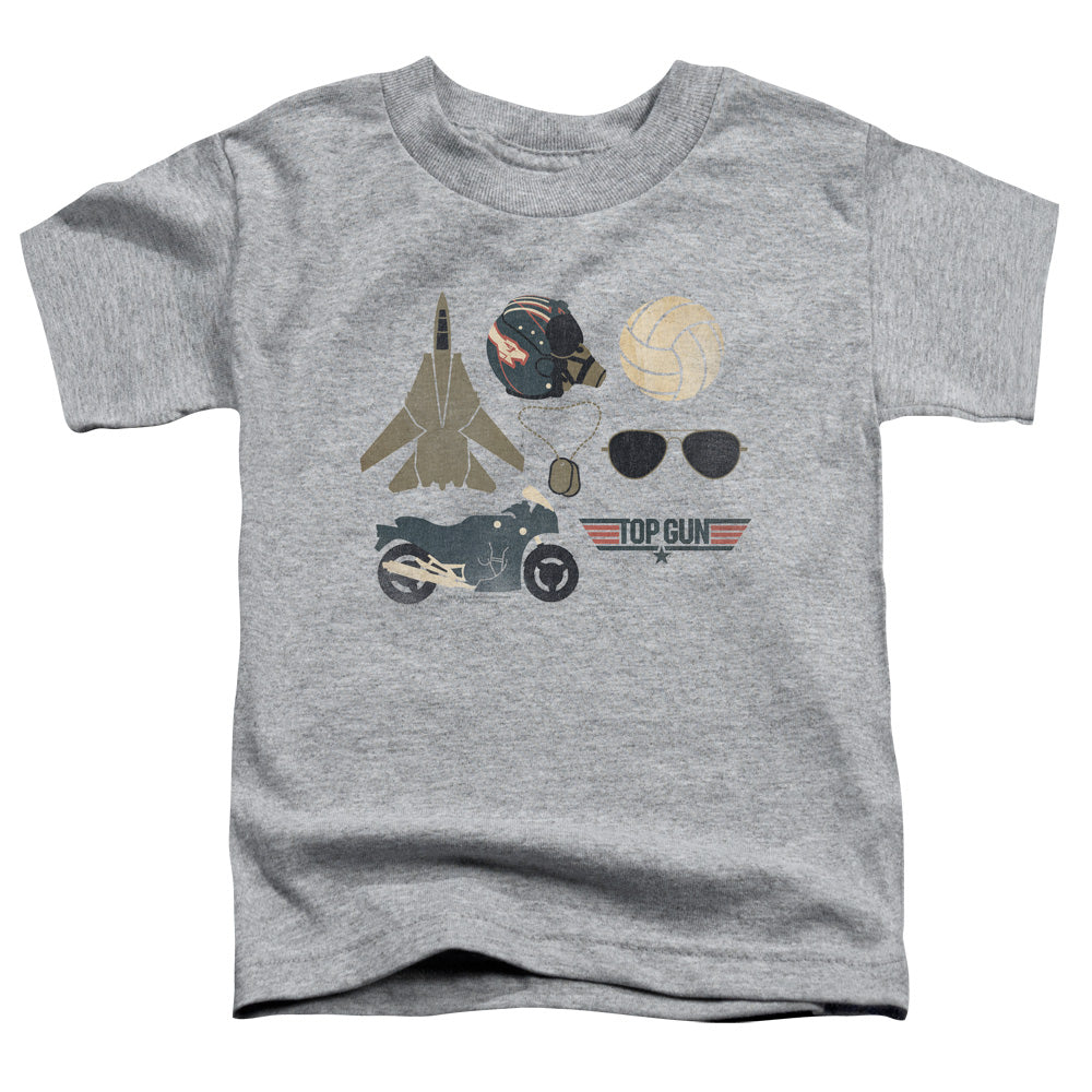 TOP GUN : ITEMS S\S TODDLER TEE Athletic Heather LG (4T)