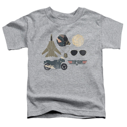 TOP GUN : ITEMS S\S TODDLER TEE Athletic Heather LG (4T)