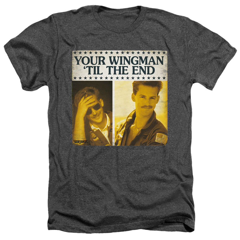 TOP GUN : TIL THE END ADULT HEATHER Charcoal 2X