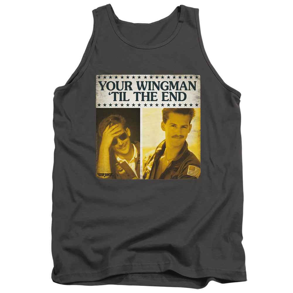 TOP GUN : TIL THE END ADULT TANK Charcoal MD