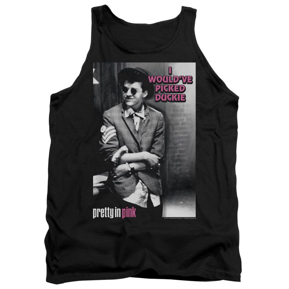 PRETTY IN PINK : I WOULD'VE ADULT TANK Black 2X