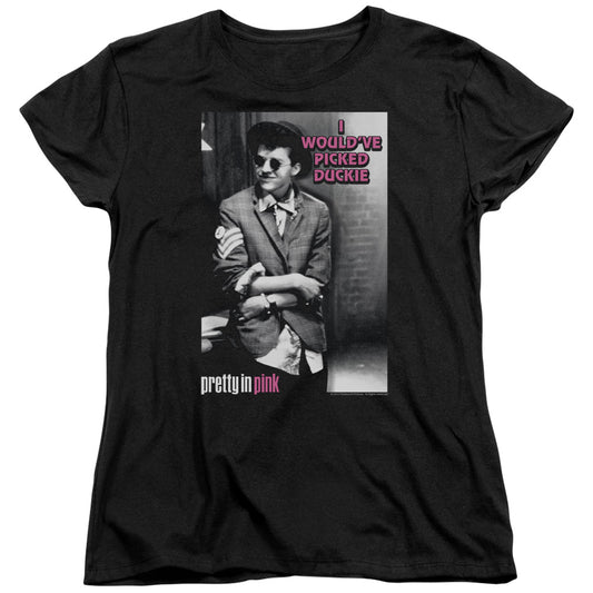 PRETTY IN PINK : I WOULD'VE S\S WOMENS TEE Black 2X