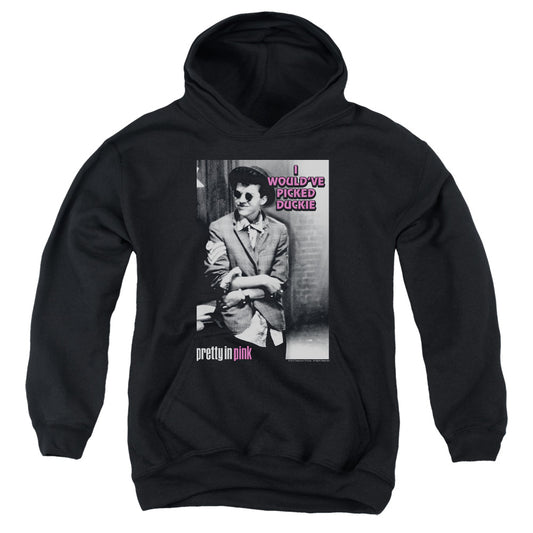 PRETTY IN PINK : I WOULD'VE YOUTH PULL OVER HOODIE Black LG