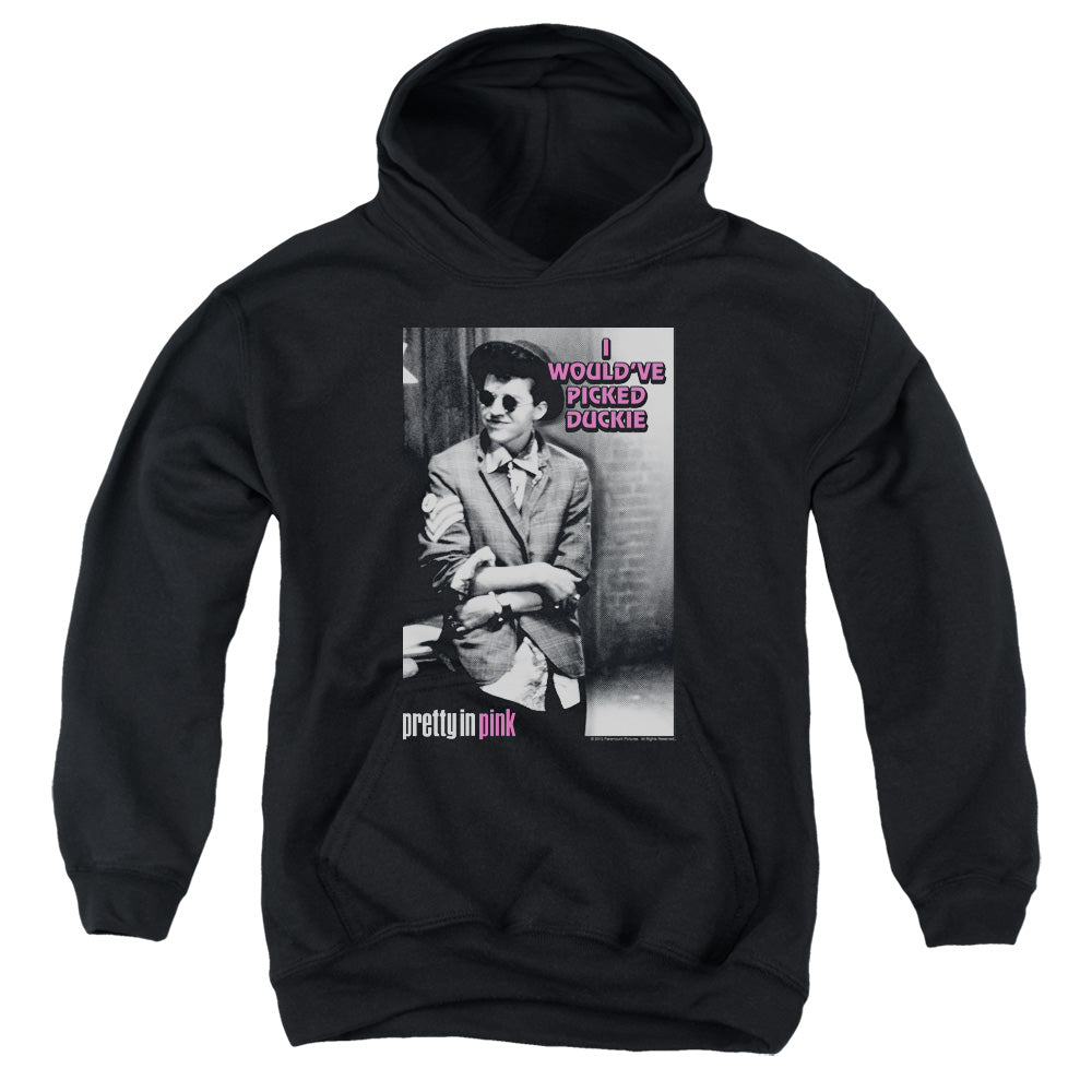 PRETTY IN PINK : I WOULD'VE YOUTH PULL OVER HOODIE Black SM