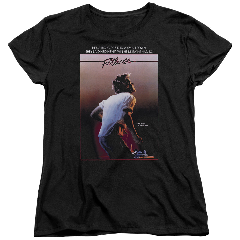 FOOTLOOSE : POSTER S\S WOMENS TEE Black 2X