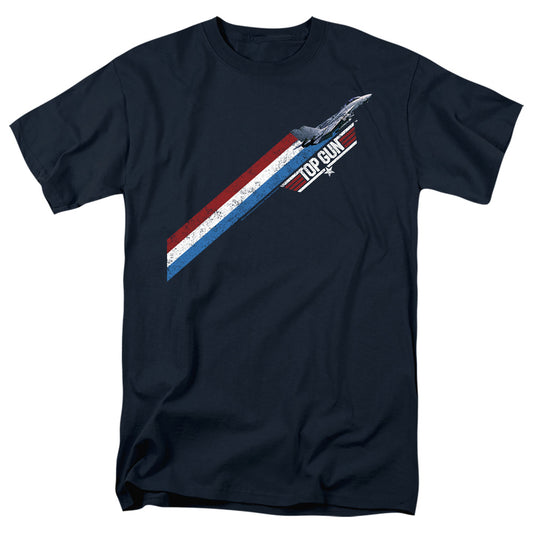 TOP GUN : STRIPES S\S ADULT 18\1 Navy SM