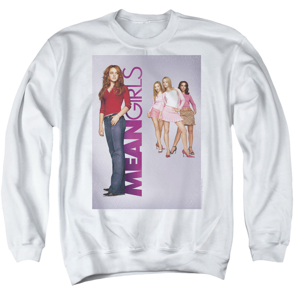 MEAN GIRLS : POSTER ART ADULT CREW SWEAT White 2X