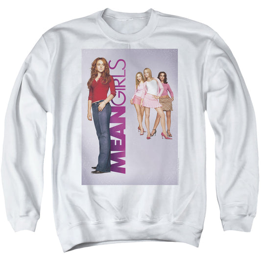 MEAN GIRLS : POSTER ART ADULT CREW SWEAT White LG