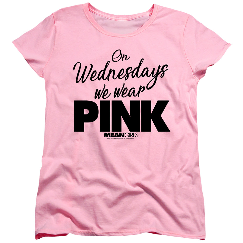 MEAN GIRLS : PINK WOMENS SHORT SLEEVE Pink 2X