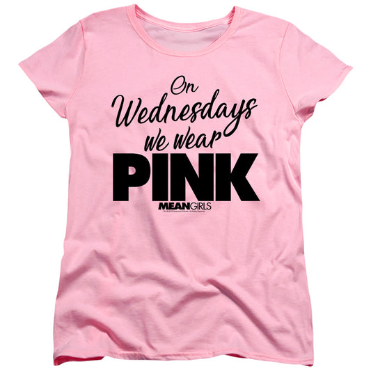 MEAN GIRLS : PINK WOMENS SHORT SLEEVE Pink MD