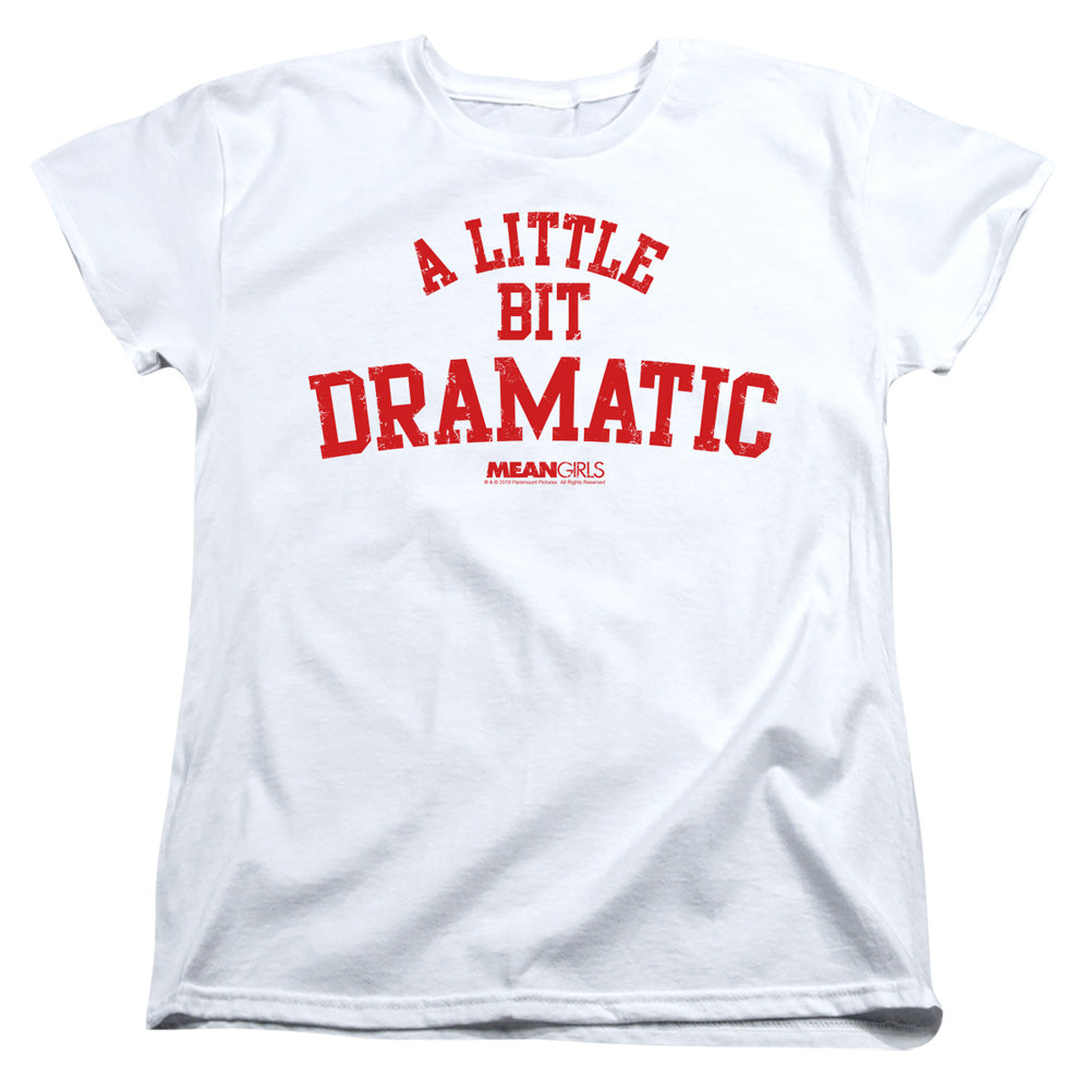 MEAN GIRLS : DRAMATIC WOMENS SHORT SLEEVE White 2X