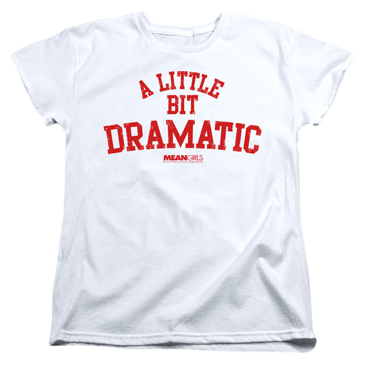 MEAN GIRLS : DRAMATIC WOMENS SHORT SLEEVE White 2X