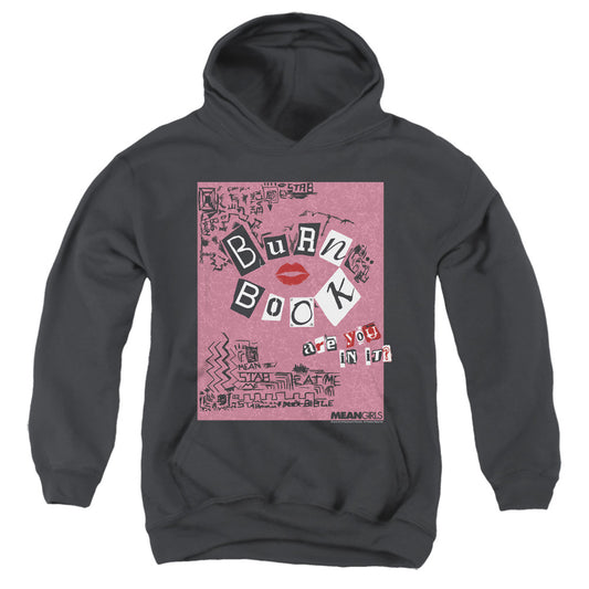 MEAN GIRLS : BURN BOOK YOUTH PULL OVER HOODIE Black LG