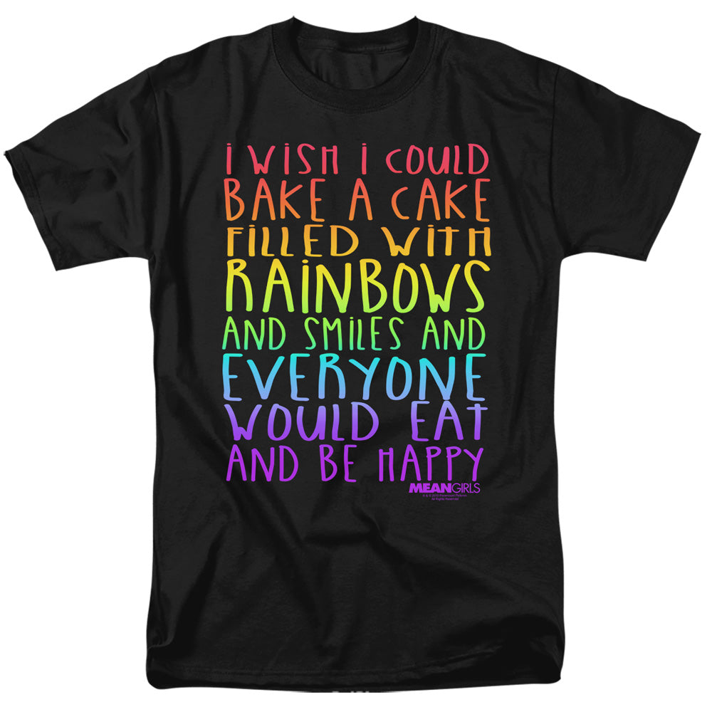 MEAN GIRLS : RAINBOWS AND CAKE S\S ADULT 18\1 Black 2X