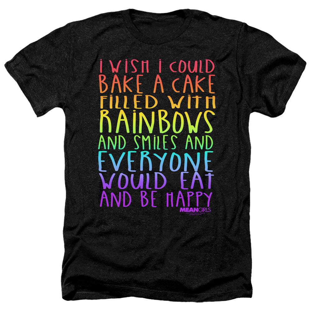 MEAN GIRLS : RAINBOWS AND CAKE ADULT HEATHER Black 2X