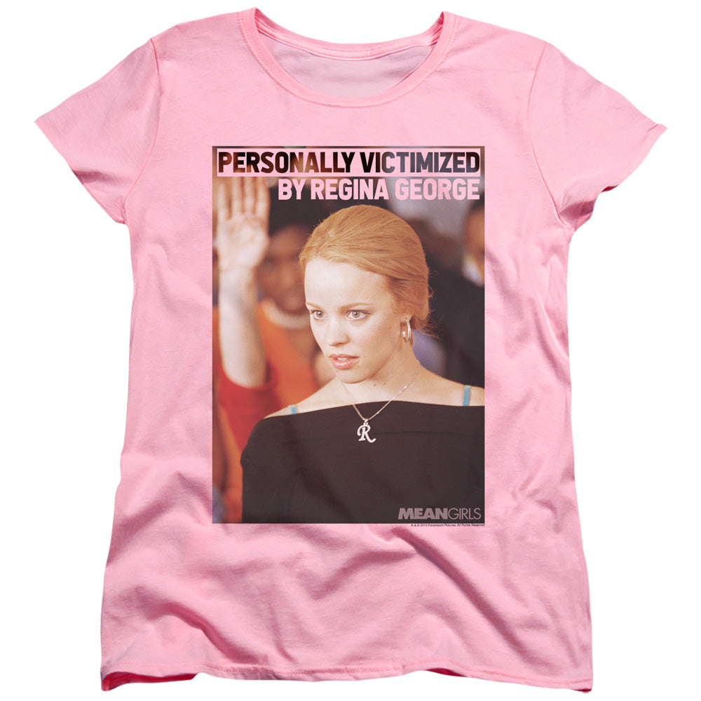 MEAN GIRLS : REGINA GEORGE VICTIM WOMENS SHORT SLEEVE Pink 2X