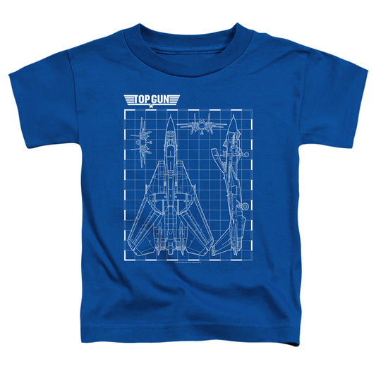 TOP GUN : SCHEMATIC S\S TODDLER TEE Royal Blue LG (4T)