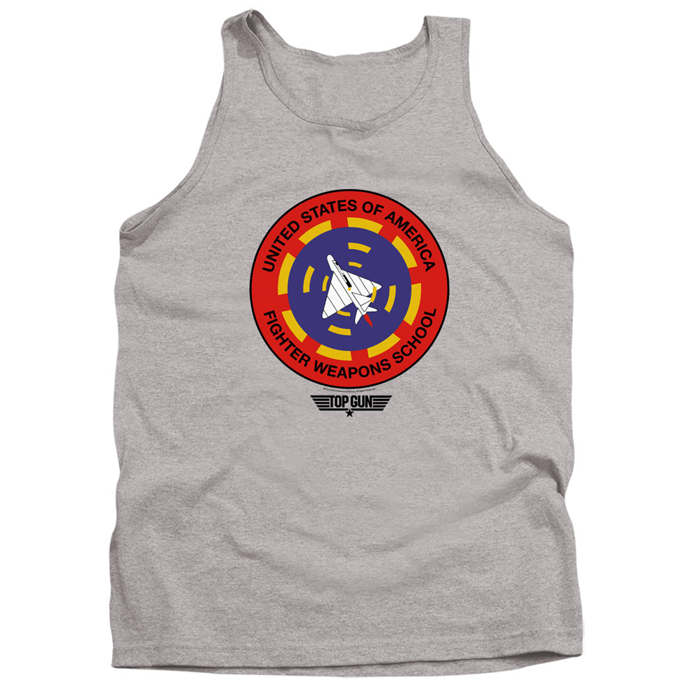 TOP GUN : FIGHTER WEAPONS SCHOOL ADULT TANK Athletic Heather LG