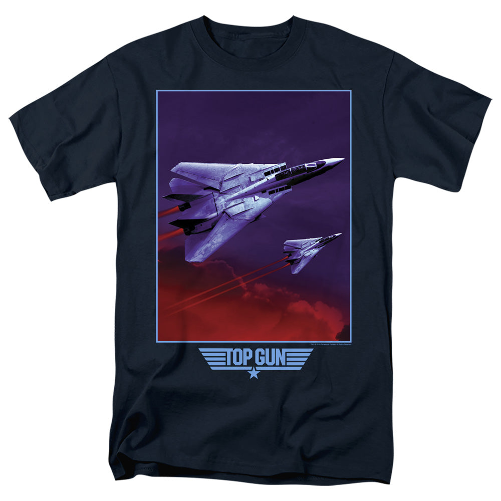 TOP GUN : CLOUDS S\S ADULT 18\1 Navy XL