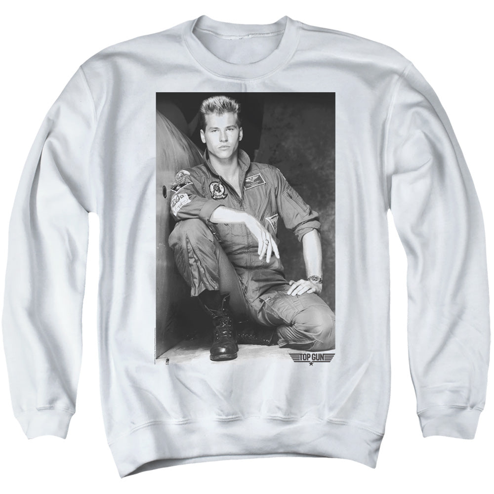 TOP GUN : FRESH ICE ADULT CREW SWEAT White 2X