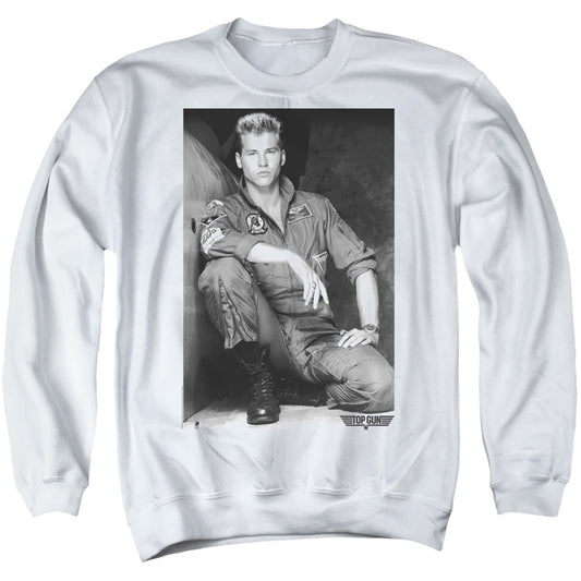 TOP GUN : FRESH ICE ADULT CREW SWEAT White 3X