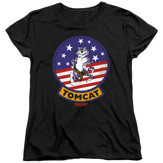 TOP GUN : TOMCAT SIGIL WOMENS SHORT SLEEVE Black SM