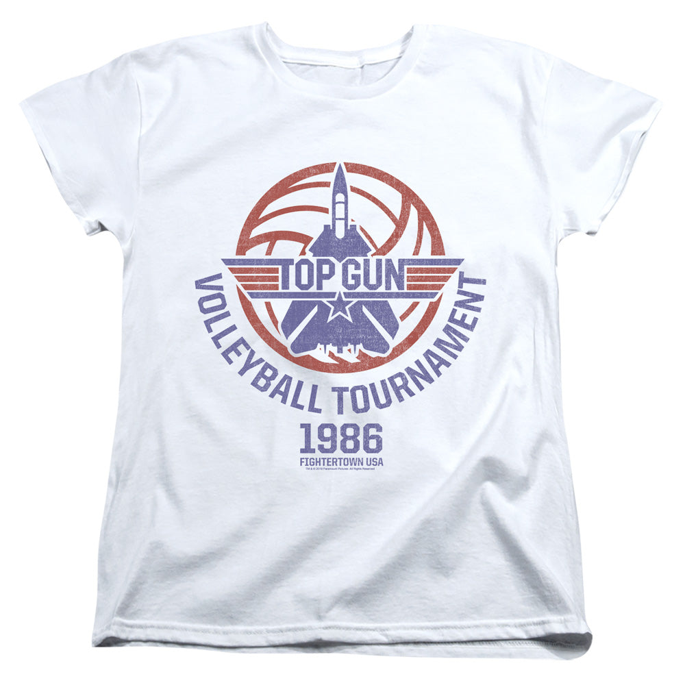 TOP GUN : VOLLEYBALL TOURNAMENT WOMENS SHORT SLEEVE White 2X