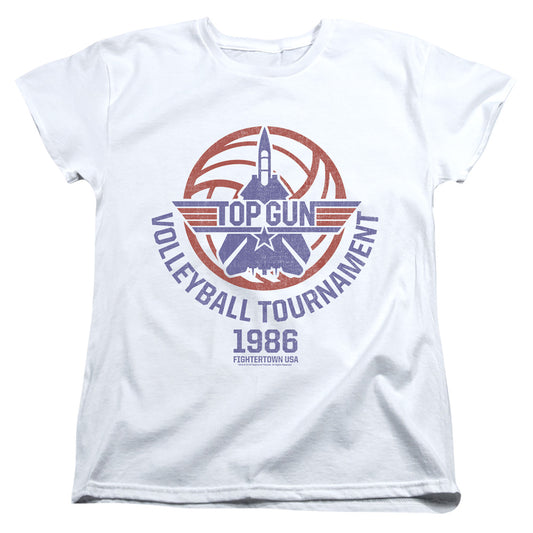 TOP GUN : VOLLEYBALL TOURNAMENT WOMENS SHORT SLEEVE White MD