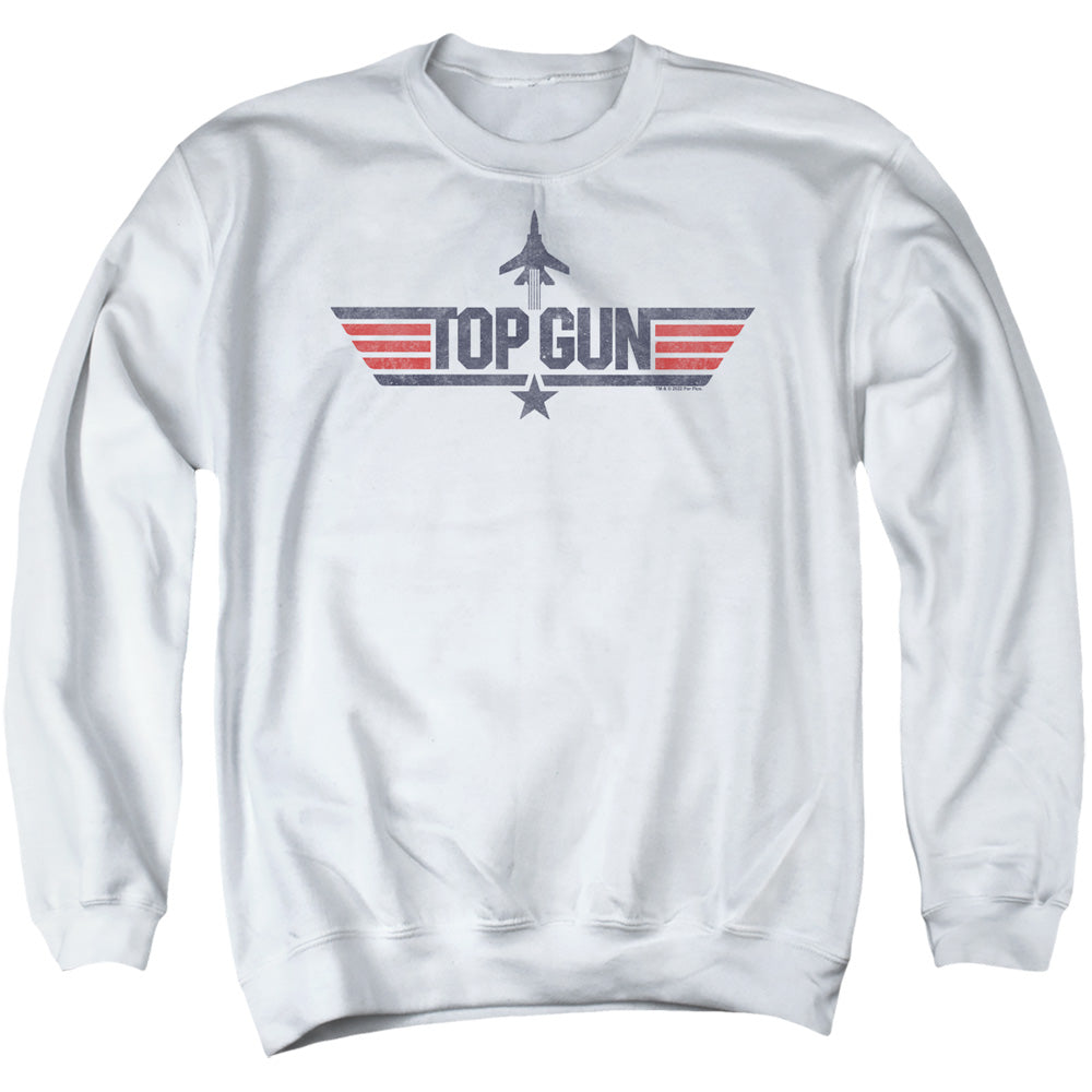 TOP GUN : LOGO WHITE ADULT CREW SWEAT White XL