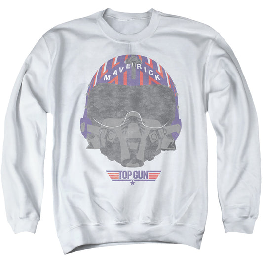 TOP GUN : HELMET ADULT CREW SWEAT White XL