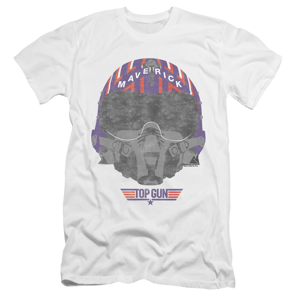 TOP GUN : HELMET PREMIUM CANVAS ADULT SLIM FIT 30\1 White XL