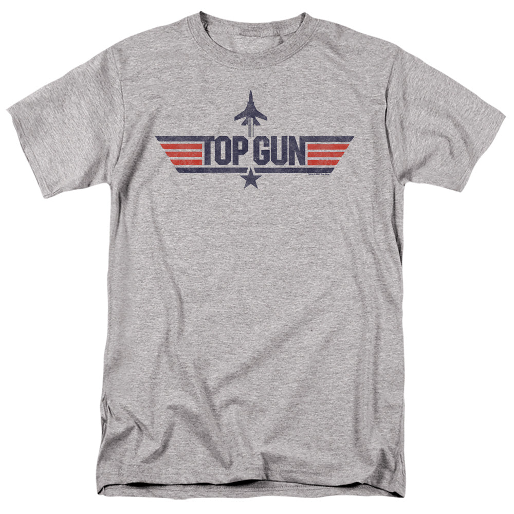 TOP GUN : LOGO GREY S\S ADULT 18\1 Athletic Heather 2X