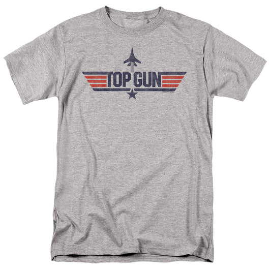 TOP GUN : LOGO GREY S\S ADULT 18\1 Athletic Heather 5X