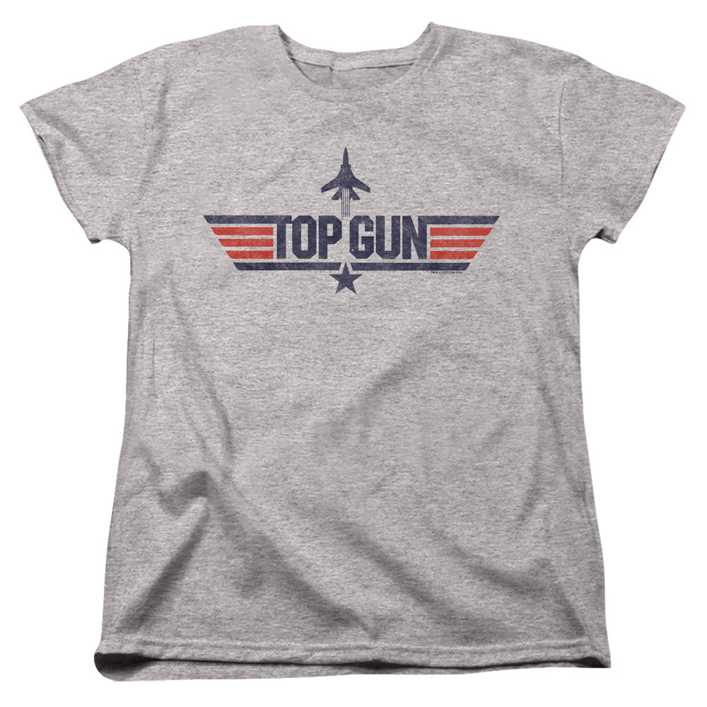 TOP GUN : LOGO GREY WOMENS SHORT SLEEVE Athletic Heather 2X