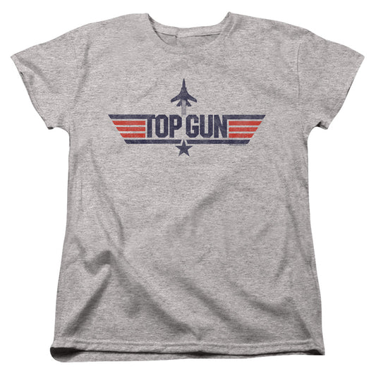 TOP GUN : LOGO GREY WOMENS SHORT SLEEVE Athletic Heather LG