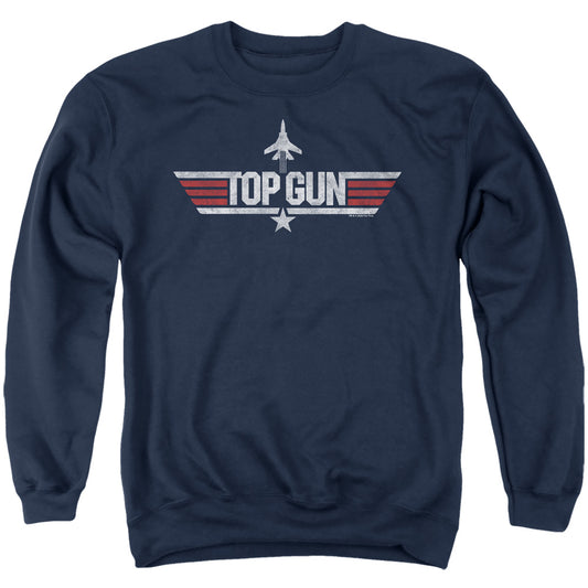 TOP GUN : LOGO NAVY ADULT CREW SWEAT Navy 2X