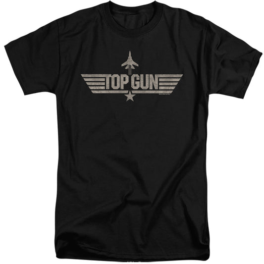 TOP GUN : MONOTONED LOGO ADULT TALL FIT SHORT SLEEVE Black XL