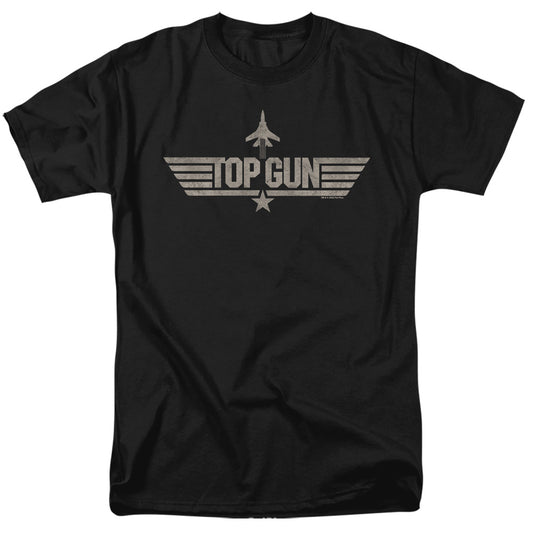 TOP GUN : MONOTONED LOGO S\S ADULT 18\1 Black SM